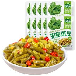 吉香居 泡椒豇豆 25g*10袋 减盐酸豆角 即食泡菜
