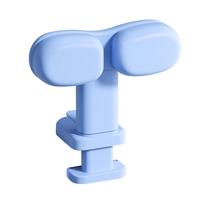 名遇坐姿矫正器小儿童写字姿势调整器桌面多功能学习支架写作业防近视驼背坐姿纠正器 宝石蓝/夹桌款