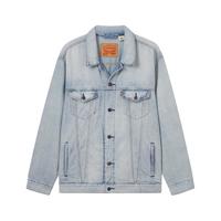 Levi's 25年春季男士哈灵顿风美式休闲时尚牛仔夹克外套 浅蓝色 A5782-0051 L