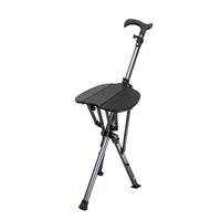 乐来福（REALLIFE）老人拐杖凳座椅速开手杖凳可折叠拐棍助行防滑拐杖椅N28SGR