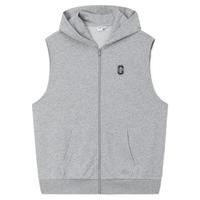 Gap男装2024秋季款毛圈布无袖连帽卫衣可叠穿宽松马甲637168