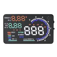 唯颖智能汽车hud抬头显示器 OBD高清液晶仪表车速油耗多功能显示坡度仪 OBD+GPS双系统通用/坡度仪