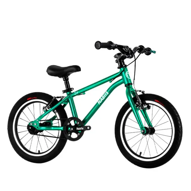 Nabiis那贝斯儿童自行车3-6-7-8岁男女孩青少年山地超轻单车16寸高配绿
