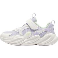 鸿星尔克（ERKE）童鞋男女童休闲鞋儿童大小童缓震轻便运动鞋霓裳紫/微晶白27