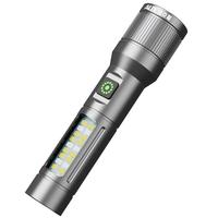 奥克斯 M9白激光灯珠 伸缩变焦强光手电筒 超亮爆闪远射 家用续航12H