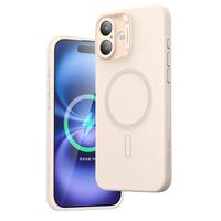 亿色(ESR)适用苹果16Plus手机壳iphone16plus保护套磁吸超薄液态硅胶镜头全包气囊防摔壳magsafe充电新 米黄 亲肤硅胶丨磁吸丨米黄