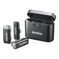 神牛WES无线麦克风手机相机收音话筒便携领夹户外采访vlog直播录音降噪声卡收音麦 WES1Kit2麦克风【一拖二苹果款】 标配