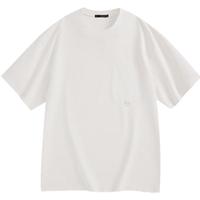 太平鸟男装短袖t恤男夏工装户外宽松口袋T恤潮流简约运动 白色第一批(阔型) 3XL
