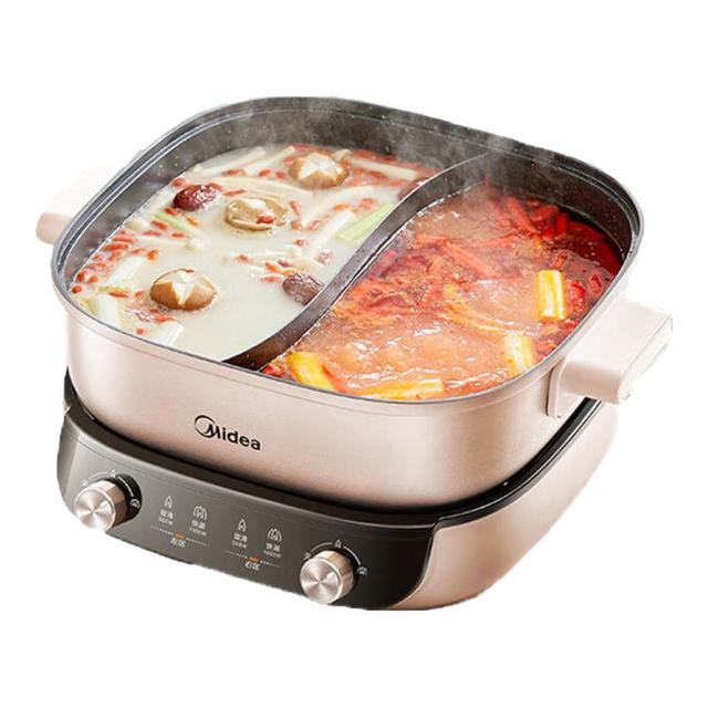 PLUS会员：Midea 电火锅 6.5L多用途锅MC-HGS303015