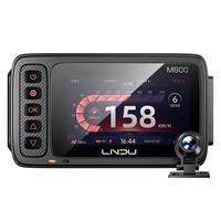 凌度 LNDUM600摩托车行车记录仪 1080P高清支持前后双录停车监控 GPS+北斗双模ESI防抖防水机车运动相机