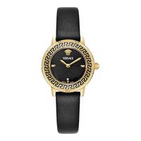 范思哲(VERSACE)手表女24年瑞士女表时尚牛皮女士手表/ VEUCA0224 深邃黑 30mm 【2+2四年联保】