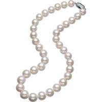 珍珠皇后 优雅10-12mm正圆爱迪生珍珠项链 强光泽全珠链