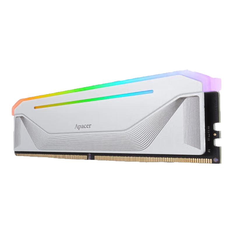 宇瞻DDR5暗黑女神RGB灯条 6000C28超低时序32g台式机电脑内存条 全域流光支持神光同步海力士M-die颗粒 6000频/C28-32G黎明白 （16Gx2）
