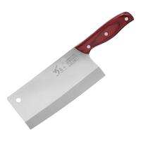 龙水 LONG SIR家用菜刀9Cr18Mov三层复合钢锻打厨房刀具锋利切肉切片刀不锈钢 家用9铬切片刀