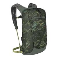 OSPREY Daylite Cinch日光15L双肩背包 城市轻户外双肩包旅游背包书包 深绿印花 15L