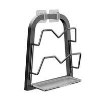 美厨（maxcook）锅盖架砧板架 厨房置物架收纳架 免打孔带接水盘 MCZW0948 【碳钢】砧板锅盖架二层