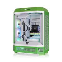 Thermaltake(Tt)The Tower 600 海景房机箱 电脑主机(MATX主板/支持背插/支持420水冷/4090显卡/水平横躺) 光年绿