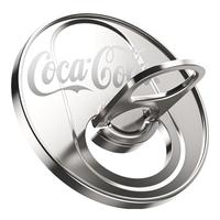  Coca-Cola/可口可乐 115°翻转可拆卸 磁吸支架 指环扣 合金支撑架  摩登银