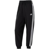 阿迪达斯 adidas户外女裤运动裤休闲舒适时尚三条纹训练长裤偏大两码