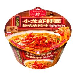 康师傅 方便面御品盛宴撩魂麻辣味小龙虾拌面164g单盒夜宵速食