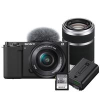 索尼（SONY）ZV-E10L双镜头KIT套装-黑色