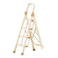 奥鹏梯子家用四步折叠梯加厚铝合金室内户外登高爬梯楼梯人字梯工程梯 新颜值-法式奶油风-四步