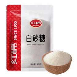 红棉 广州碳法调味白砂糖烘焙咖啡奶茶调味白糖 500g