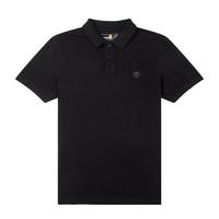 Timberland添柏岚POLO衫男短袖夏季户外旅行商务休闲上衣运动宽松T恤A24H2 黑色 M 175