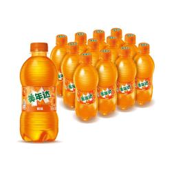 美年达 百事可乐美年达 Mirinda 橙味汽水碳酸饮料300ml*12瓶 便携小瓶