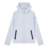 安德玛（Under Armour）童装儿童连帽运动外套男童梭织上衣户外休闲服1383126 浅灰 160 160cm