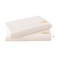 洁丽雅（Grace）记忆棉呼吸枕枕 慢回弹枕芯零压护颈枕头 35*60*7cm 奶白