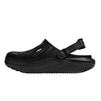 ENBO洞洞鞋男女款夏季凉鞋女士足弓增高轻便透气耐磨沙滩鞋 黑武士 39 黑武士 正码正拍