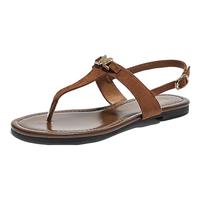 森达休闲凉鞋女外穿夏季舒适平底半拖凉鞋ZBB83BL4