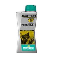 MOTOREX摩托瑞士全合成摩托车机油4T赛道公路越野摩托车润滑油 方程式 小排挂挡15W50 1L
