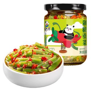 饭扫光 榨菜 剁椒贡菜205g  下饭菜辣椒酱 咸菜 泡菜 拌饭拌面