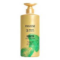 潘婷3分钟奇迹护发素氨基酸多效损伤修护发膜毛躁干枯烫染滋养 【修护亮泽】绿色450ml 【适合粗糙/暗沉发质】绿色450ml