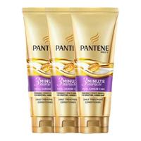 潘婷3分钟奇迹护发素氨基酸多效损伤修护发膜毛躁干枯烫染滋养 【修护损伤】紫色150ml*3支