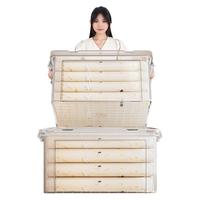 大容量透明收纳箱家用收纳盒整理盒超大加厚衣服衣物玩具塑料箱子