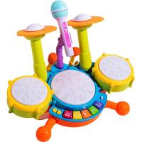 马丁兄弟 儿童架子鼓宝宝打鼓玩具3-10岁初学者手敲锣鼓拍鼓敲打玩具