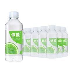 依能 青柠檬味 无糖无汽弱碱苏打水饮料 350ml*15瓶 塑膜装饮用水