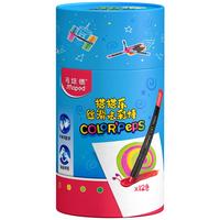 马培德Maped 搭搭乐炫彩油画棒蜡笔24色筒装 不脏手蜡笔幼儿无毒炫彩棒幼儿园开学儿童创意 12色【升级筒装拼搭 孩子喜欢】