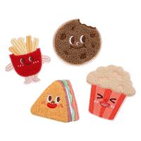 薯条饼干布贴自粘补丁贴卡通时尚儿童衣服裤子破洞修补刺绣装饰贴