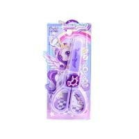 少年伴X欧乐 剪刀 手工刀 儿童手工刀 小手工课剪纸幼儿园手工剪小马卡通可爱卡通创意紫色OL-1923