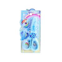 少年伴X欧乐 剪刀  儿童美工刀小 手工课剪纸幼儿园手工剪小马卡通可爱卡通创意裁剪 蓝色OL-1923