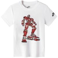 NIKE 耐克童装男童纯棉短袖T恤2025夏季儿童机甲风图案针织上衣 120 /60【身高110-116cm】