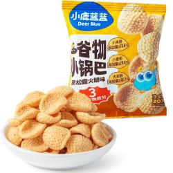 小鹿蓝蓝 多谷物小锅巴200g黑松露火腿味宝宝零食儿童薯片0反式脂肪酸