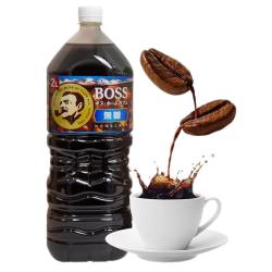 三得利 BOSS无糖黑咖啡饮品 2L 瓶装