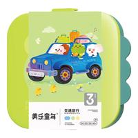 美乐童年儿童拼图可收纳夜光进阶大块纸质拼图 【3岁+】交通旅行（4副129片）