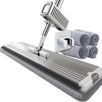 佳帮手平板拖把36cm杆长127cm共4块配布家用一拖净免手洗2025新拖布 【标准板+共4布】刮刀可固定