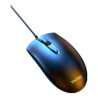 塔菲克USB有线键盘鼠标 办公家用键鼠套装 轻薄亲肤质感适用台式机笔记本电脑游戏 升级版静音鼠标【1.80m线长】+送鼠标垫